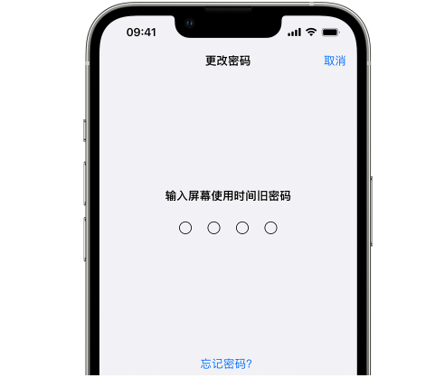 眉山iPhone屏幕维修分享iPhone屏幕使用时间密码忘记了怎么办 