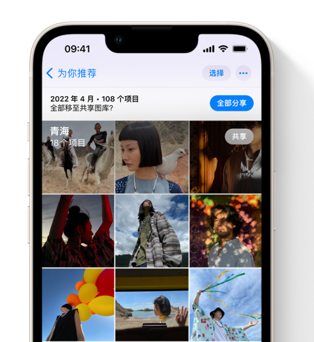 眉山苹果维修网点分享在 iPhone 上使用共享图库 